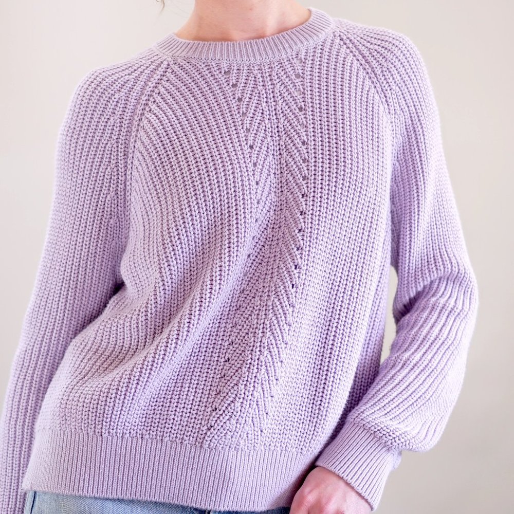 Pastel Purple Knit Sweater - Topshop